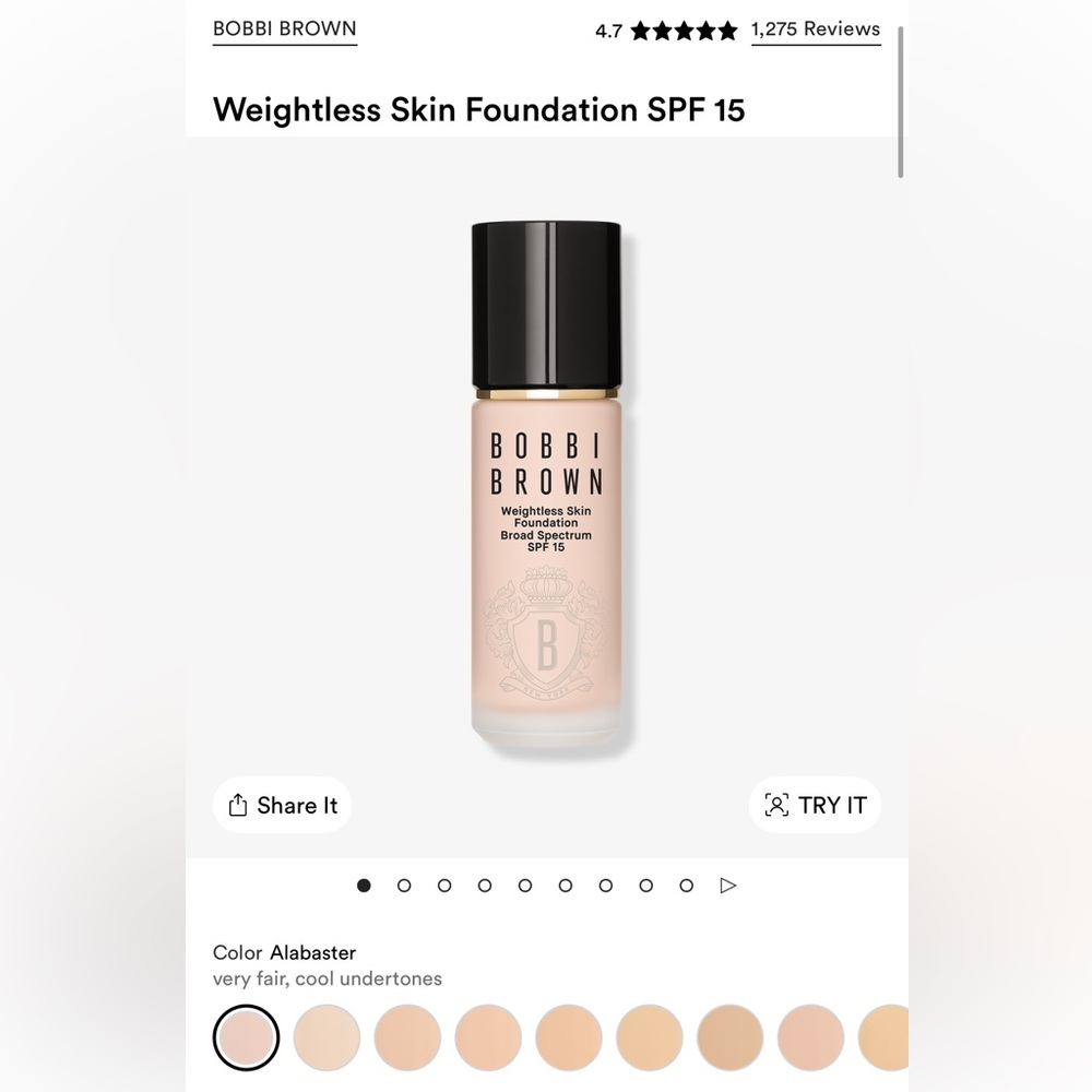 Bobbi Brown Alabaster Foundation SPF 15